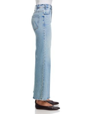 Mother Lil Hustler Roller Sneak High Rise Jeans in I Confess