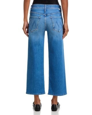 Mother Lil Mid Rise Rambler Zip Cropped Jeans in Piece by Piece