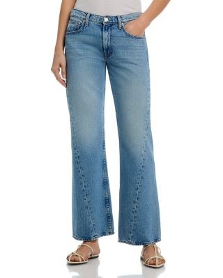 Mother The Bookie Twist Mid Rise Jeans in Leap At The Chance
