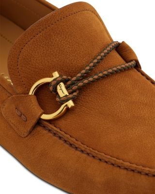 Ferragamo Men's Gancini Ornament Driver Loafers, photo 5