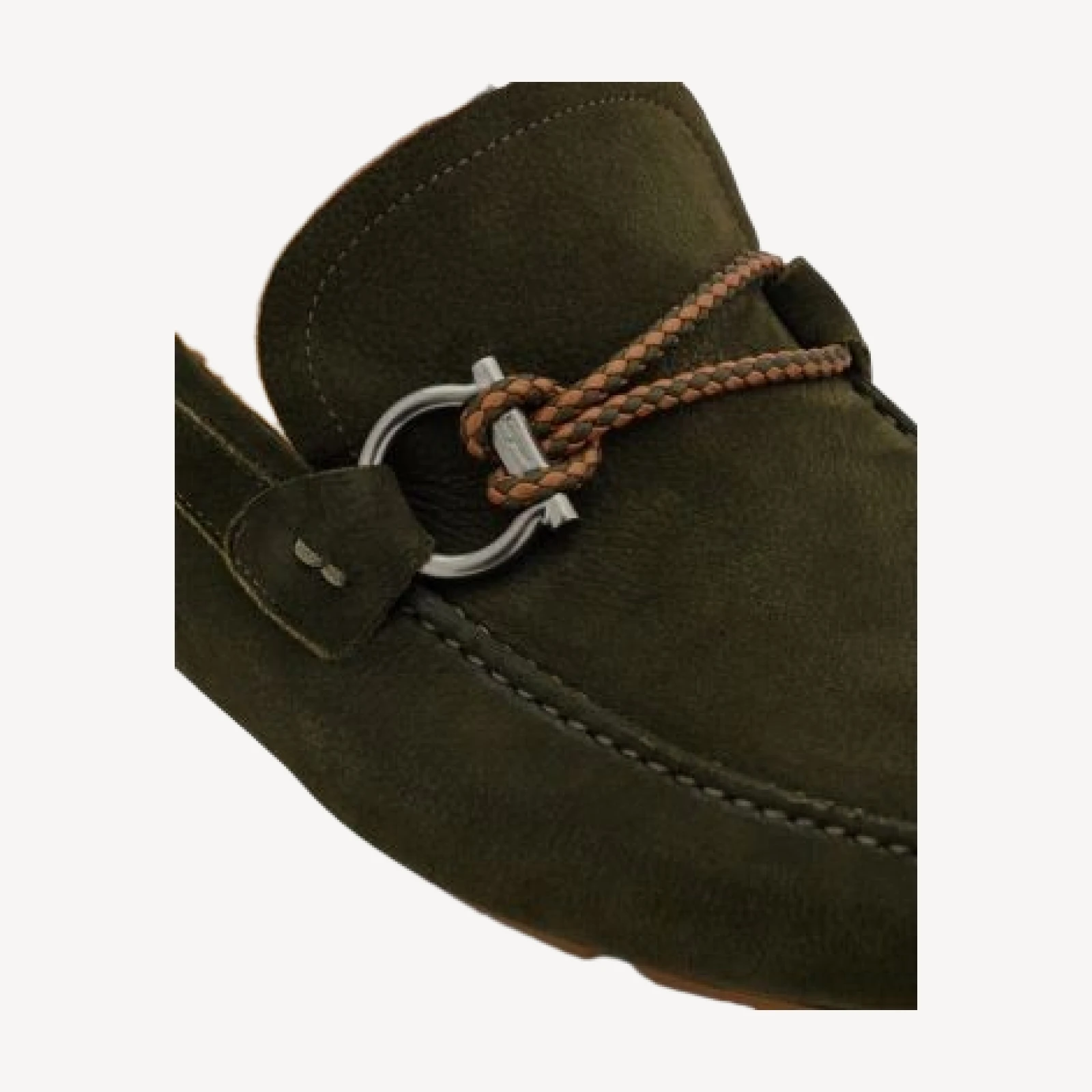 Ferragamo Men's Gancini Ornament Driver Loafers