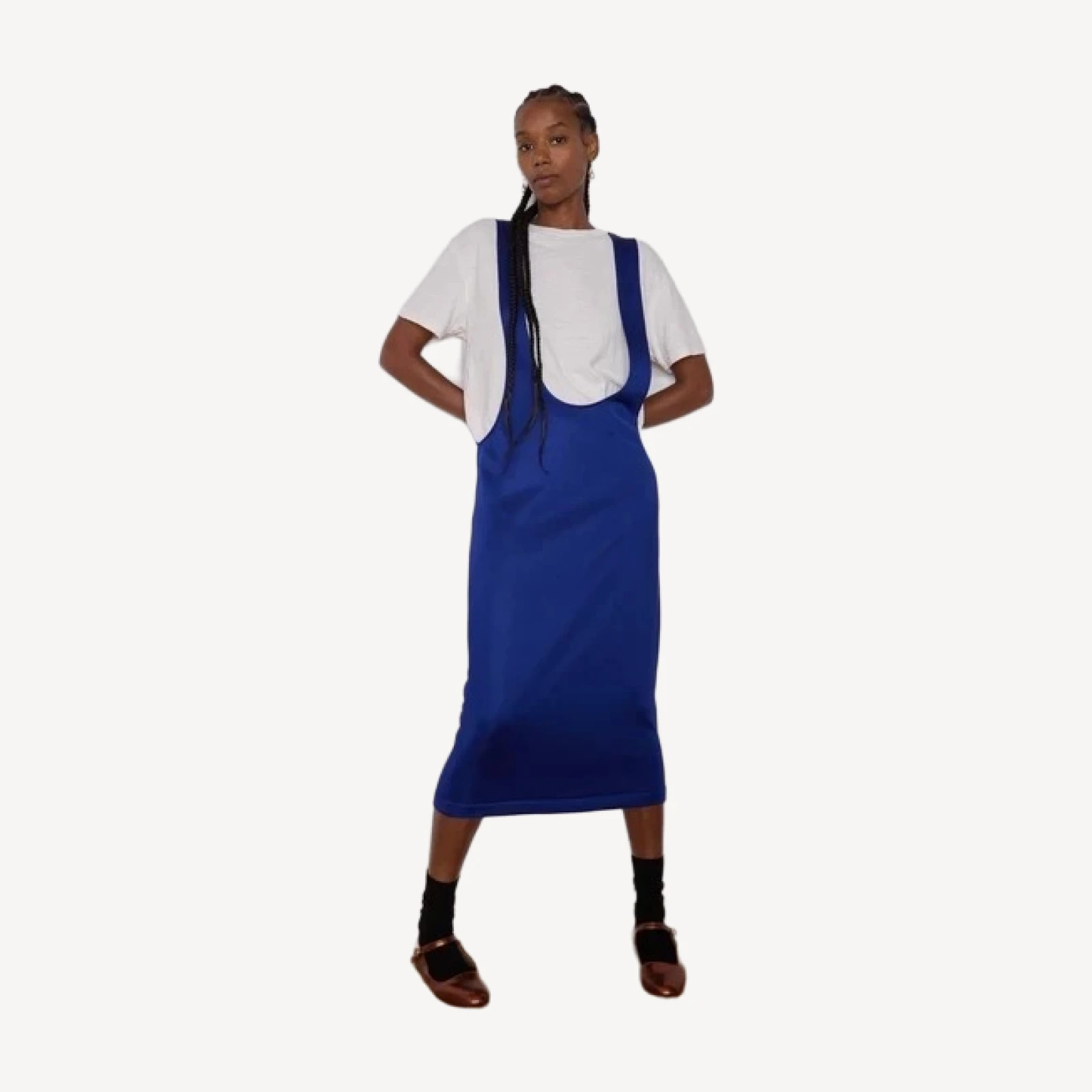 FINNEAS DRESS | ROYAL SATIN JERSEY