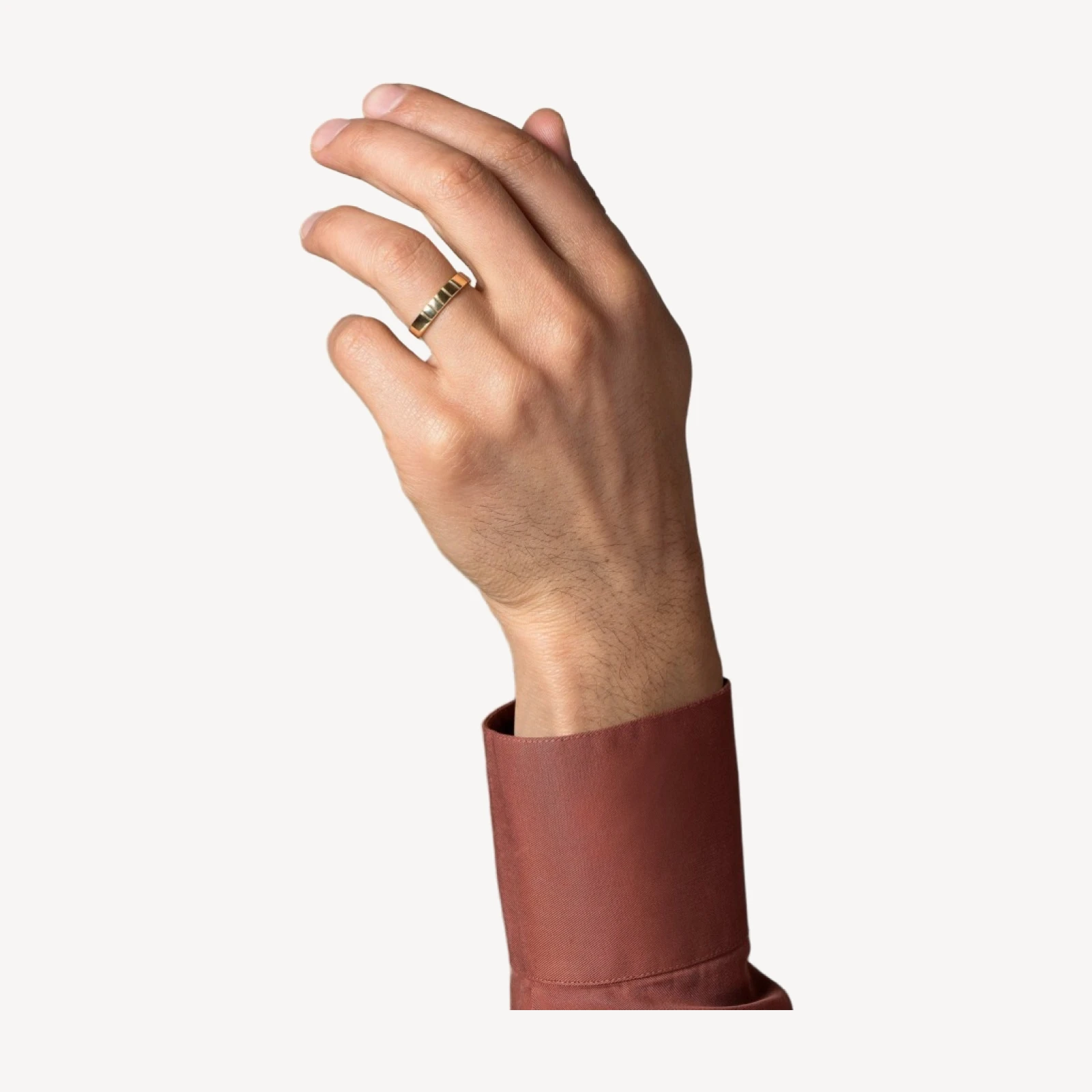 Etched Lines Band - 4mm Wide