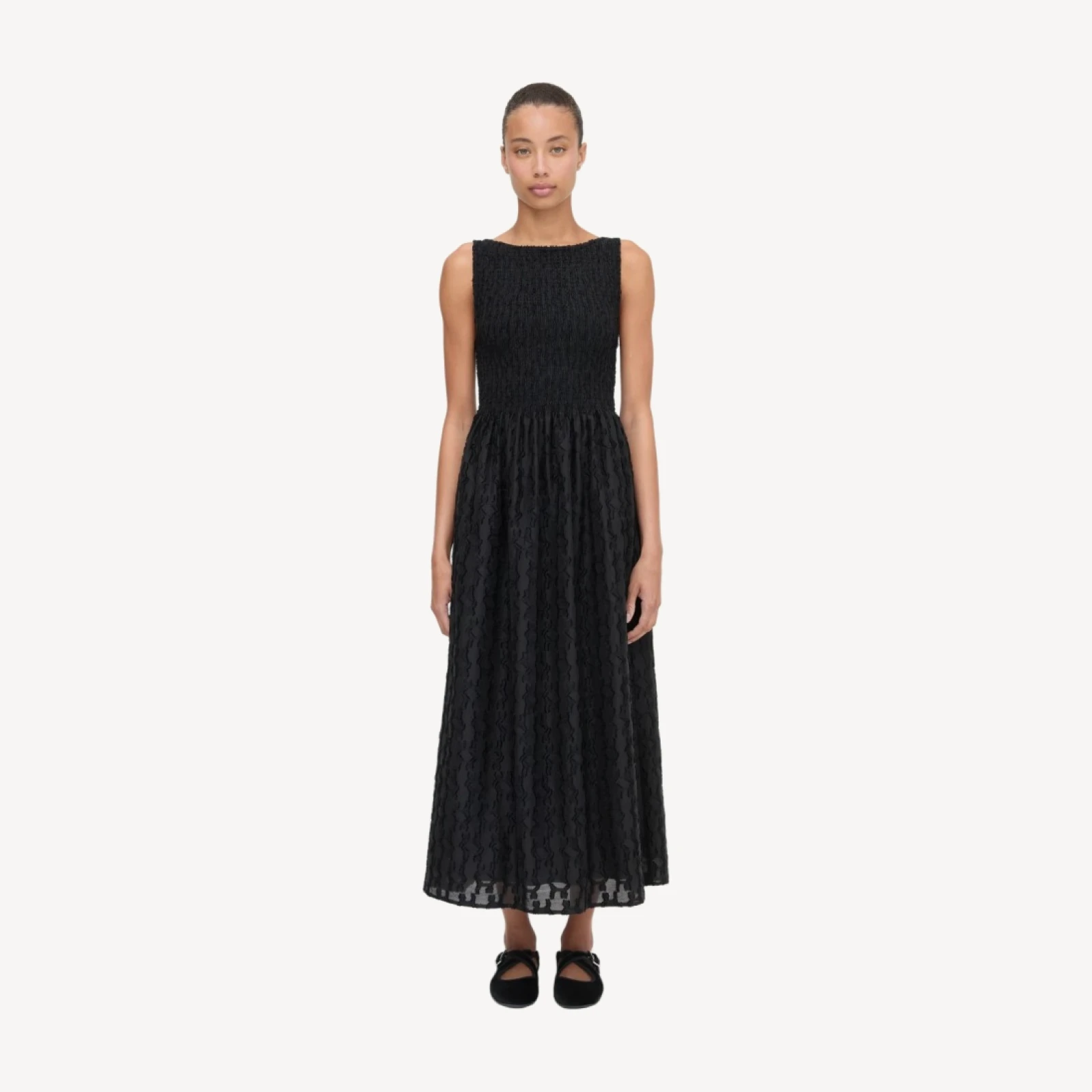 The Cosima Nap Dress - Black Fil Coupé