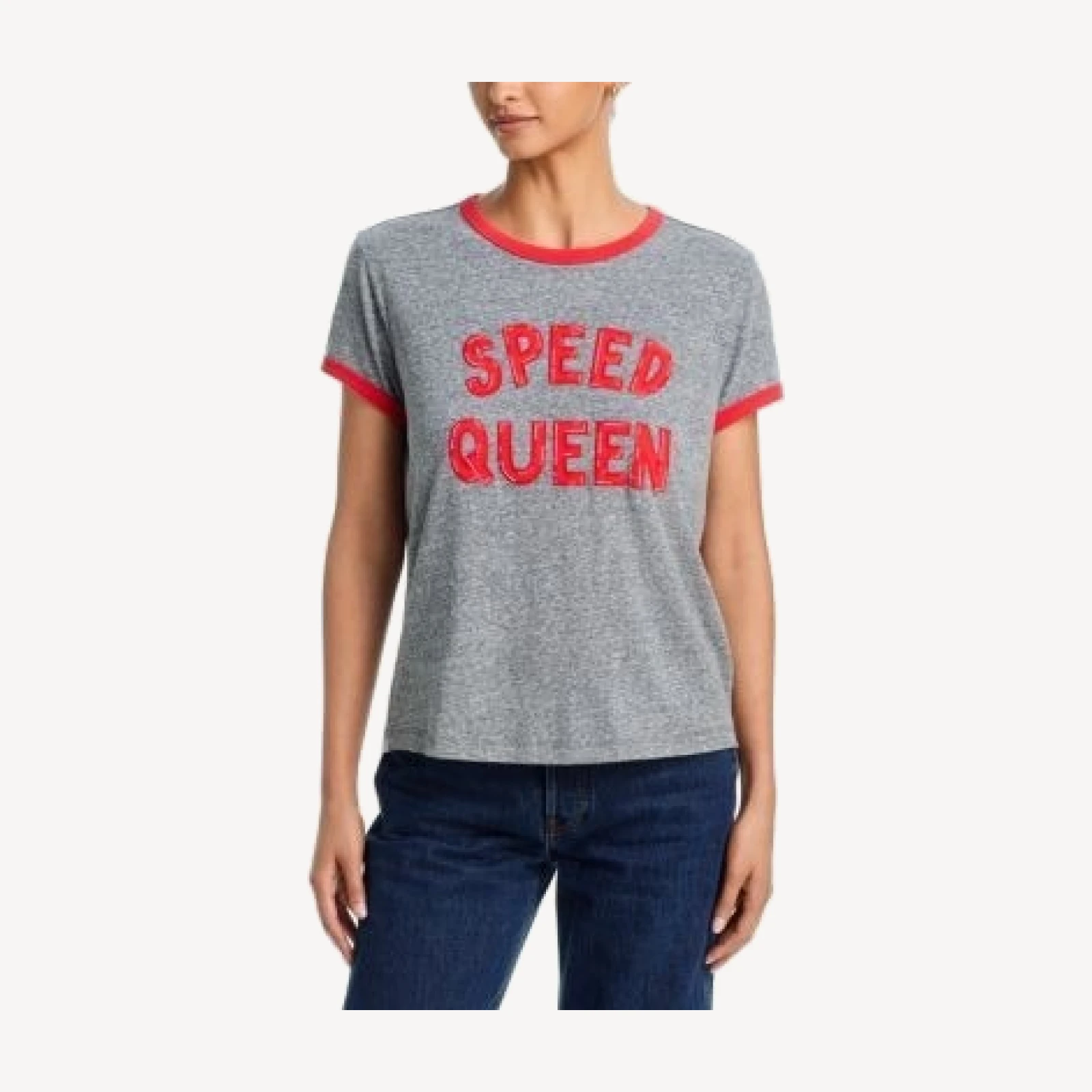 Mother The Boxy Goodie Goodie Ringer Tee