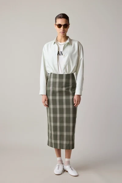 LILA SKIRT | OLIVE PLAID