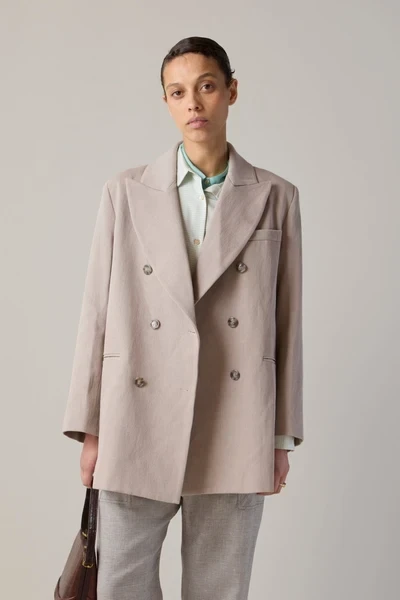 ADOLFO JACKET | KHAKI TEXTURED TWILL