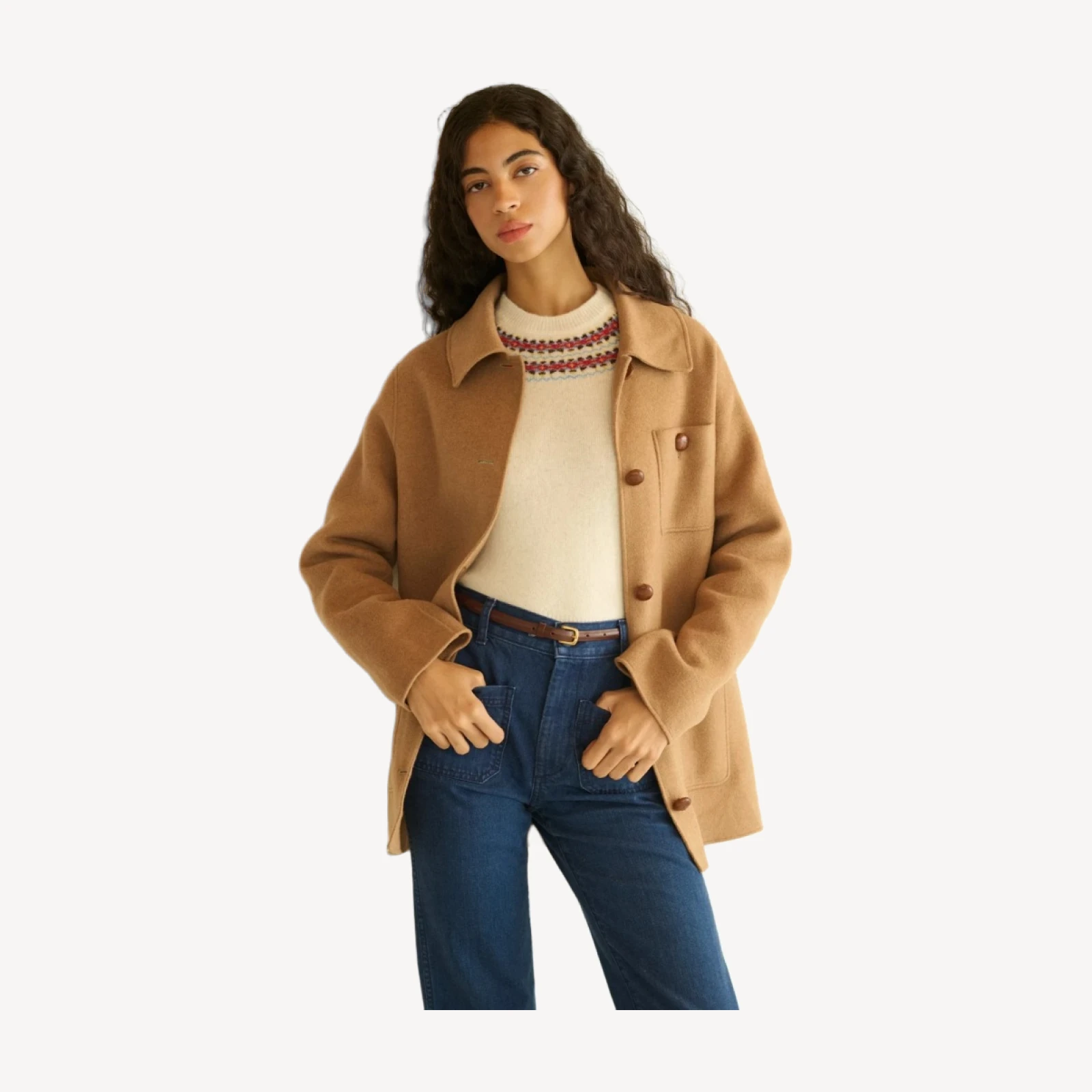 GERMAIN COAT -- LIGHT KHAKI
