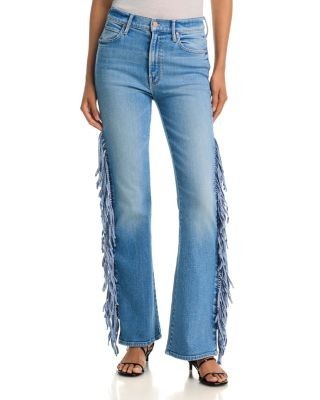 Mother The Fringe Desperado Sneak Jeans in Saddle Up
