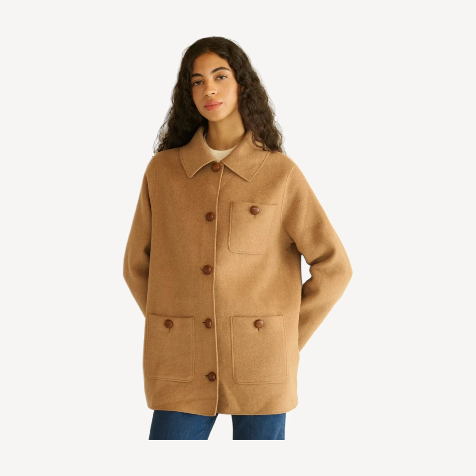 GERMAIN COAT -- LIGHT KHAKI