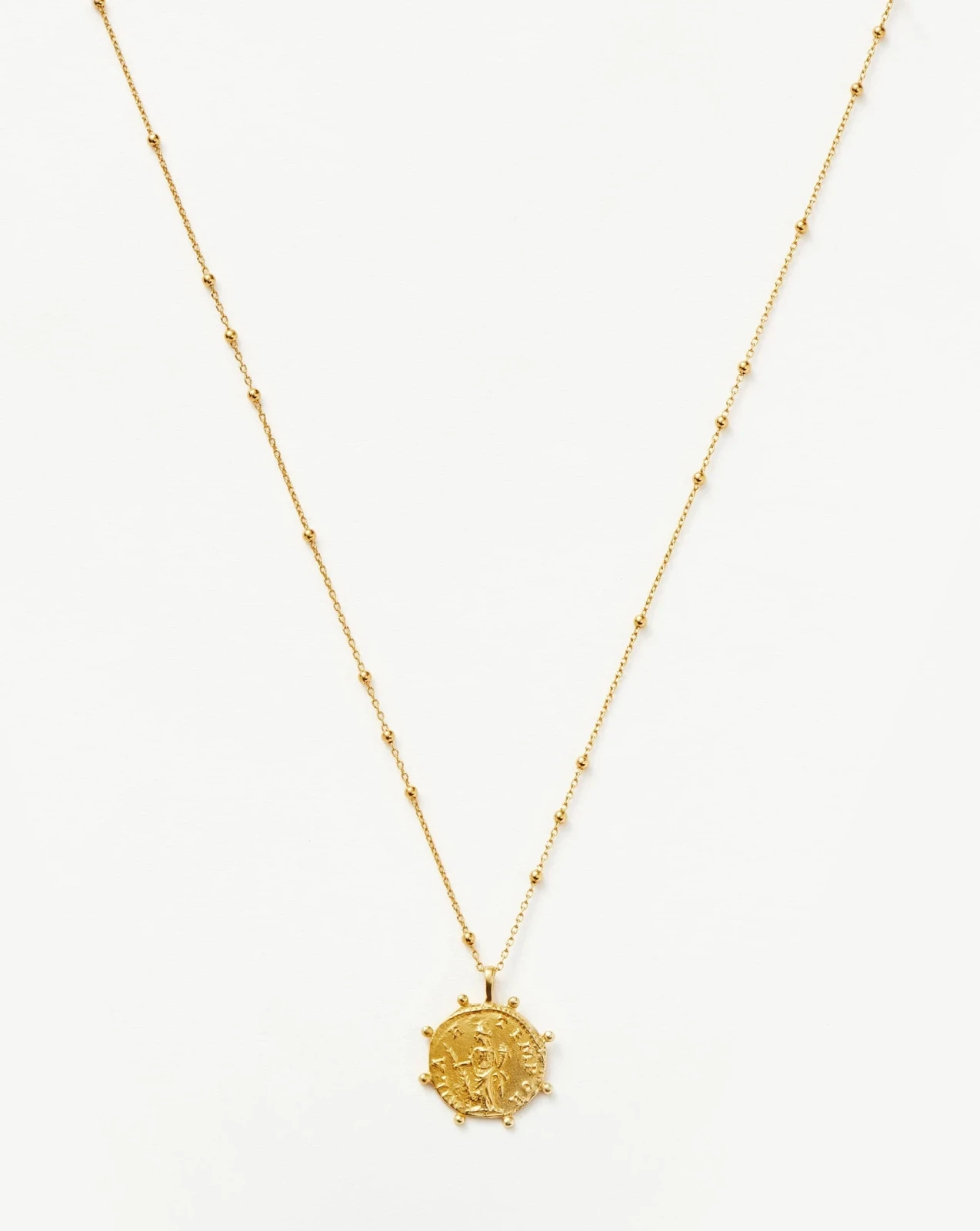 Lucy Williams Beaded Coin Necklace