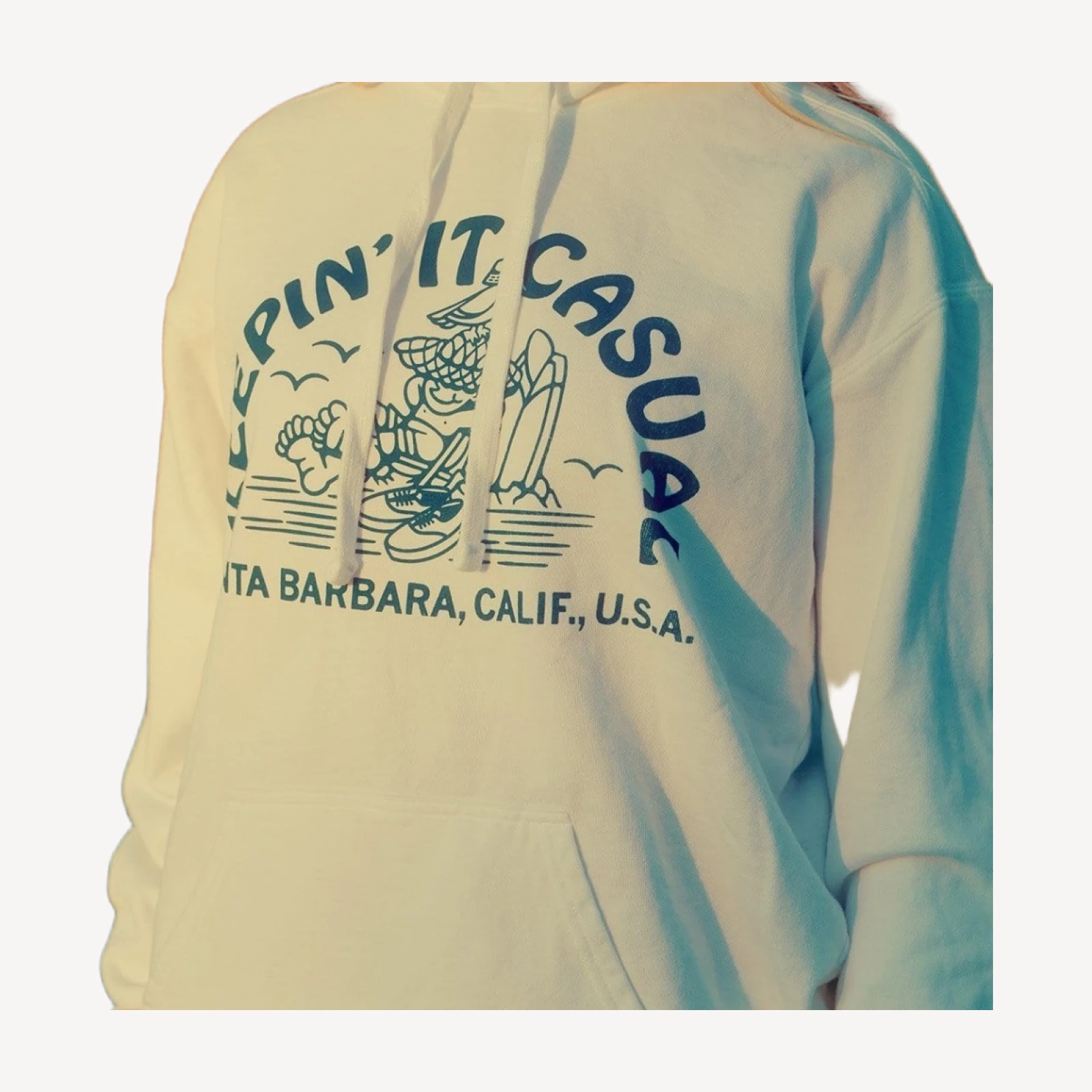 SeaVees - Keepin' It Casual Santa Barbara Hoodie - White