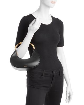 Simkhai Nixi Twist Leather Top Handle Bag