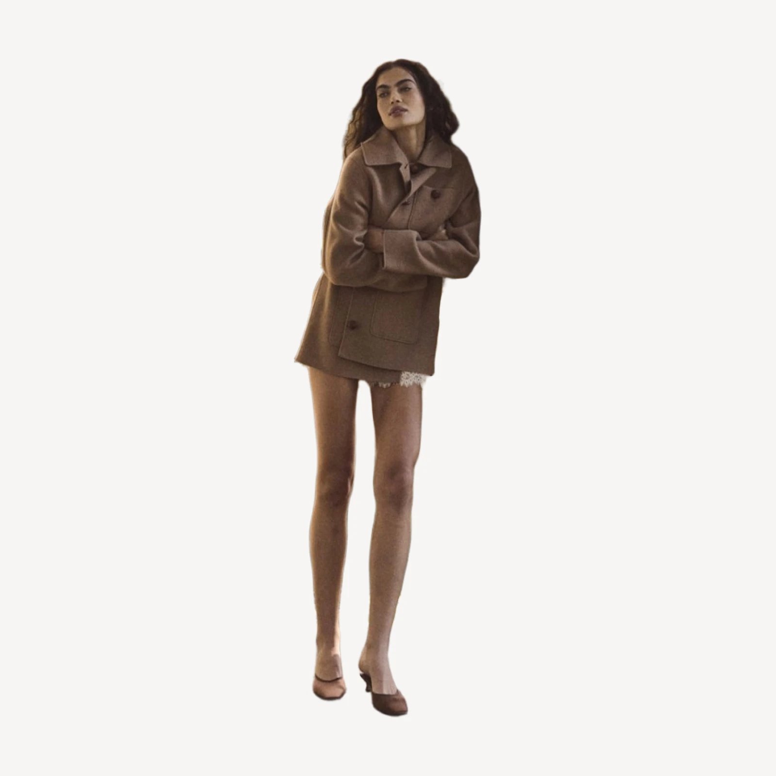 GERMAIN COAT -- LIGHT KHAKI