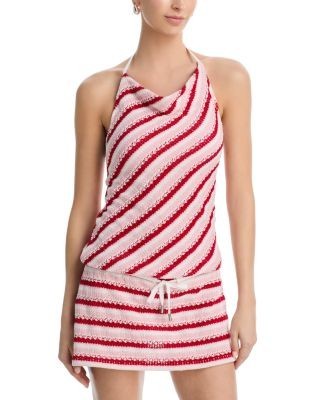 Simkhai Shellie Knit Halter Minidress