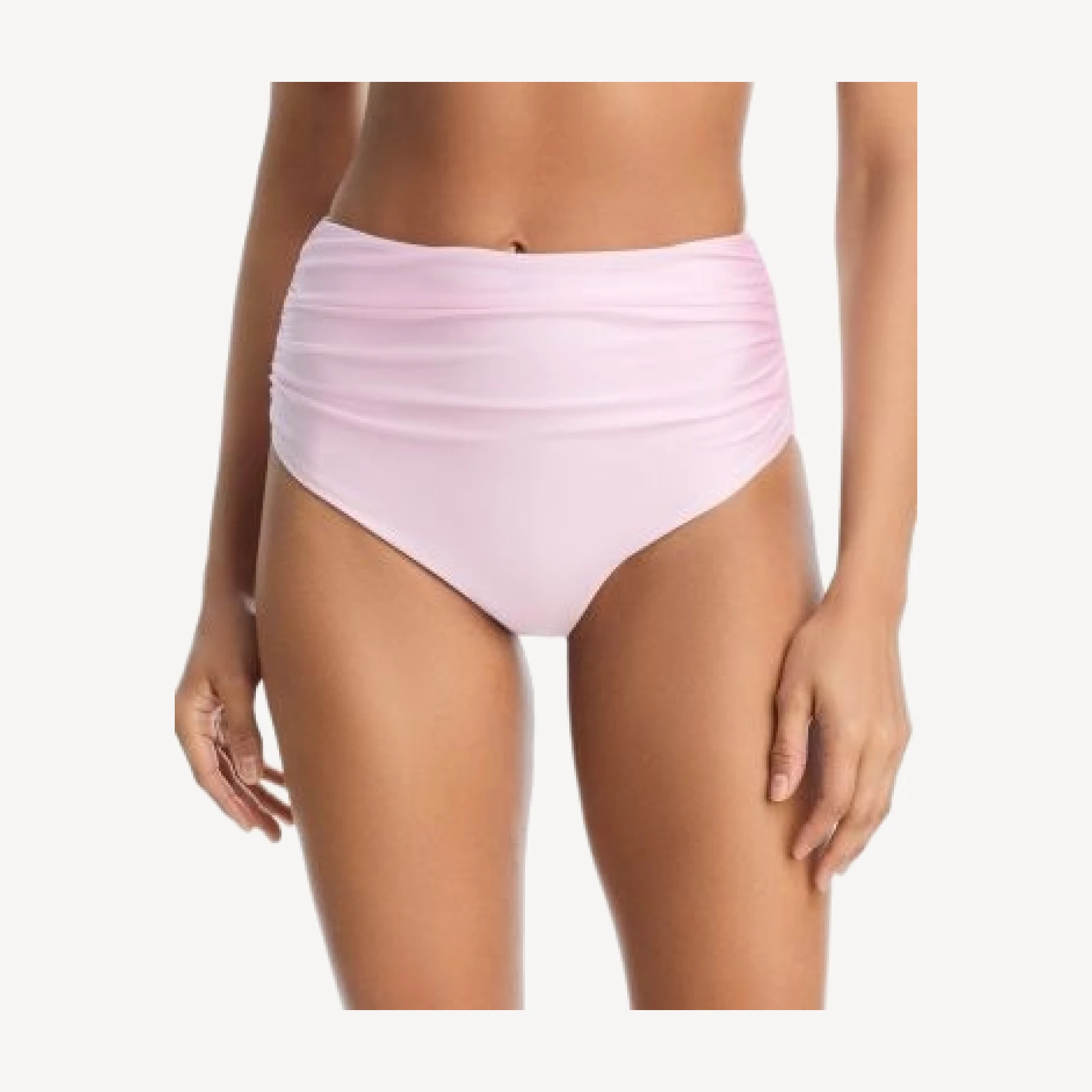 Simkhai Teya High Wiast Ruched Bikini Bottom