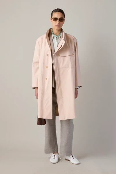 LAUREN COAT | BLUSH COTTON COATING