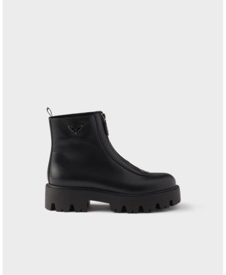 Prada Women's Leather Zipper Booties, photo 2