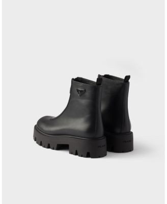 Prada Women's Leather Zipper Booties, photo 4
