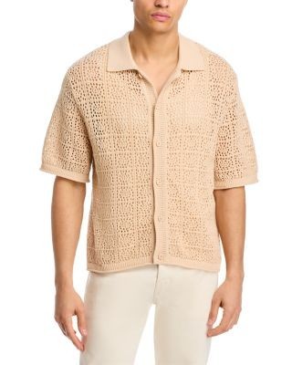 Simkhai Billy Beige Patterned Shirt