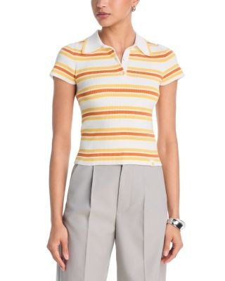 Simkhai Luka Striped Polo