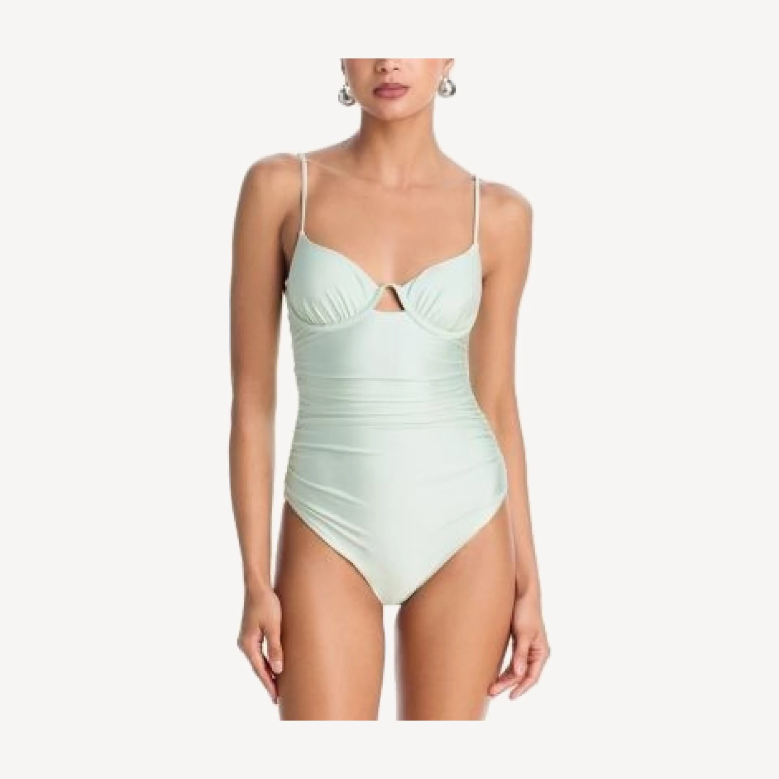 Simkhai Laine Ruched One Piece Swimsuit
