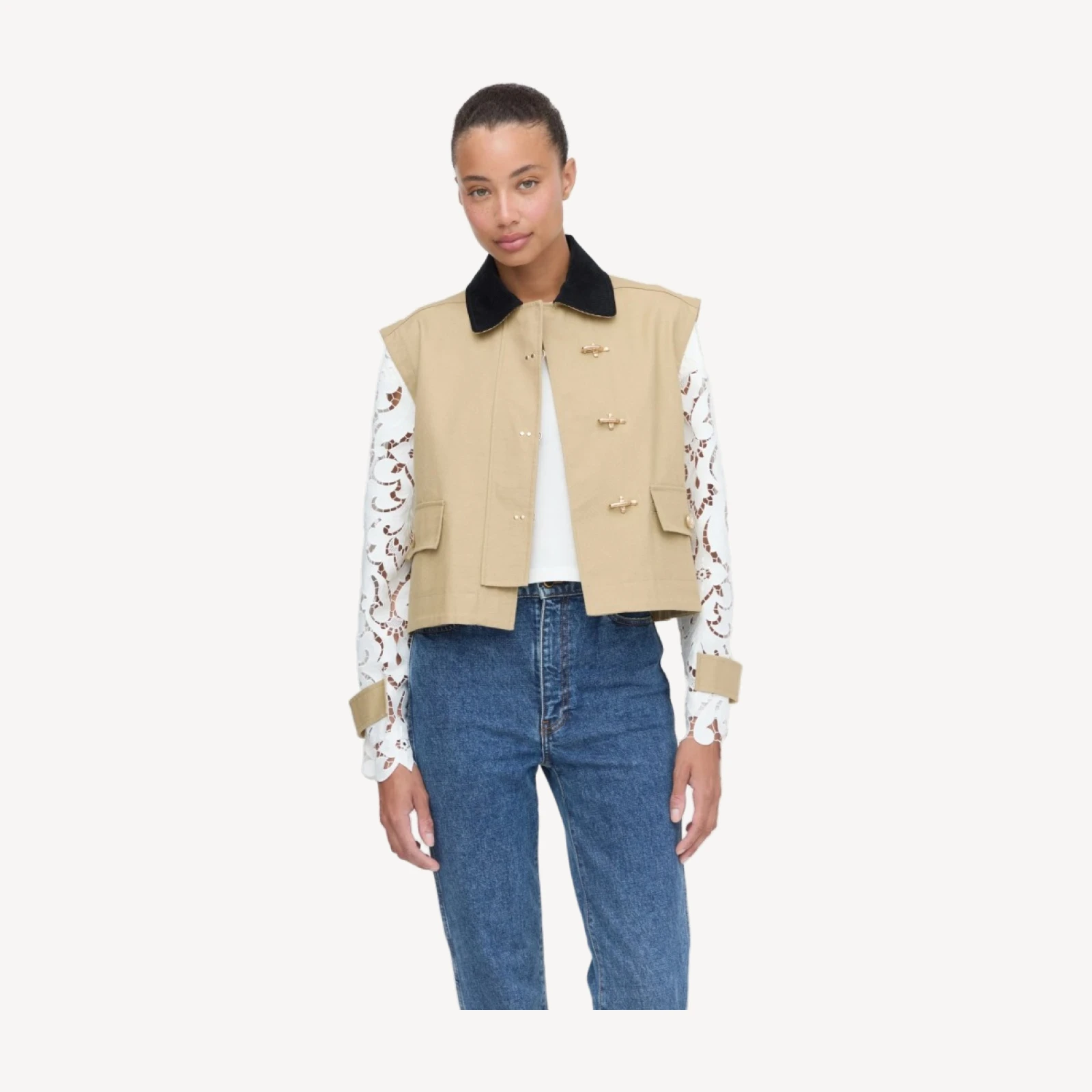The Clarisse Jacket - Khaki Canvas