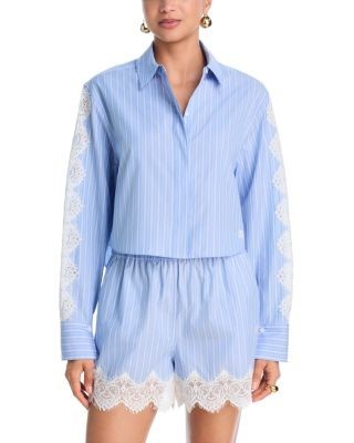 Simkhai Renata Cropped Shirt