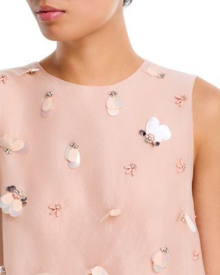 Simkhai Celia Embellished Silk Top