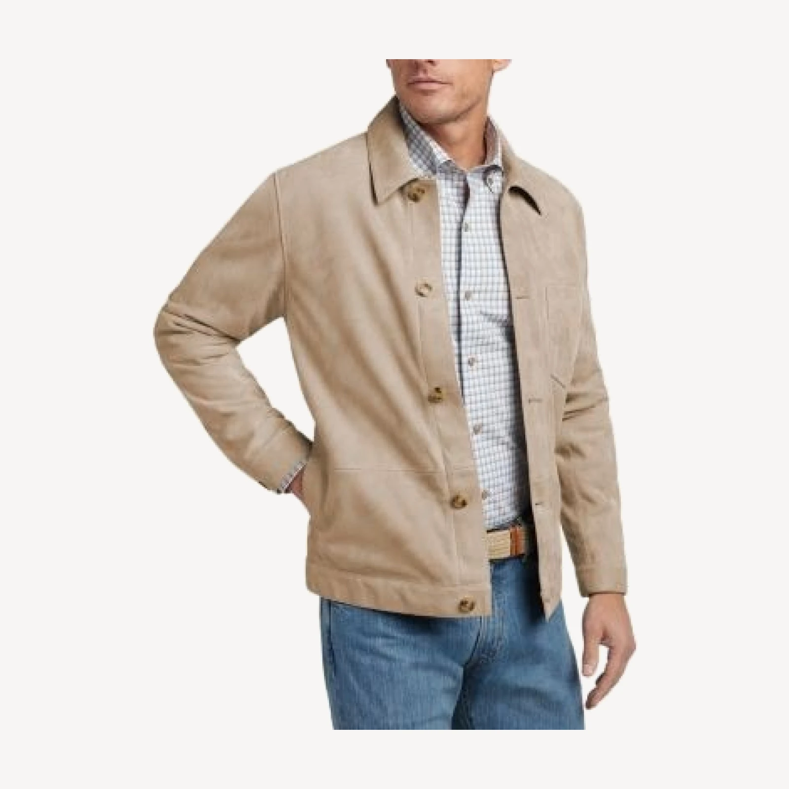 David Donahue City Suede Jacket