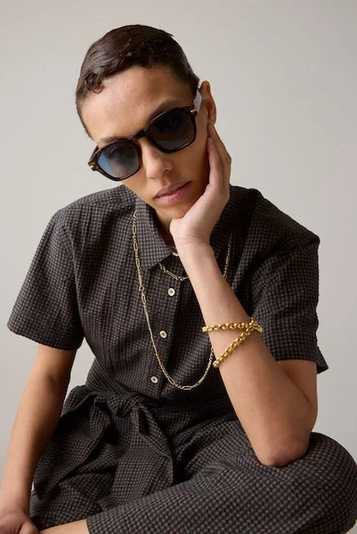 APRIL SHIRT | BROWN & BLACK GINGHAM