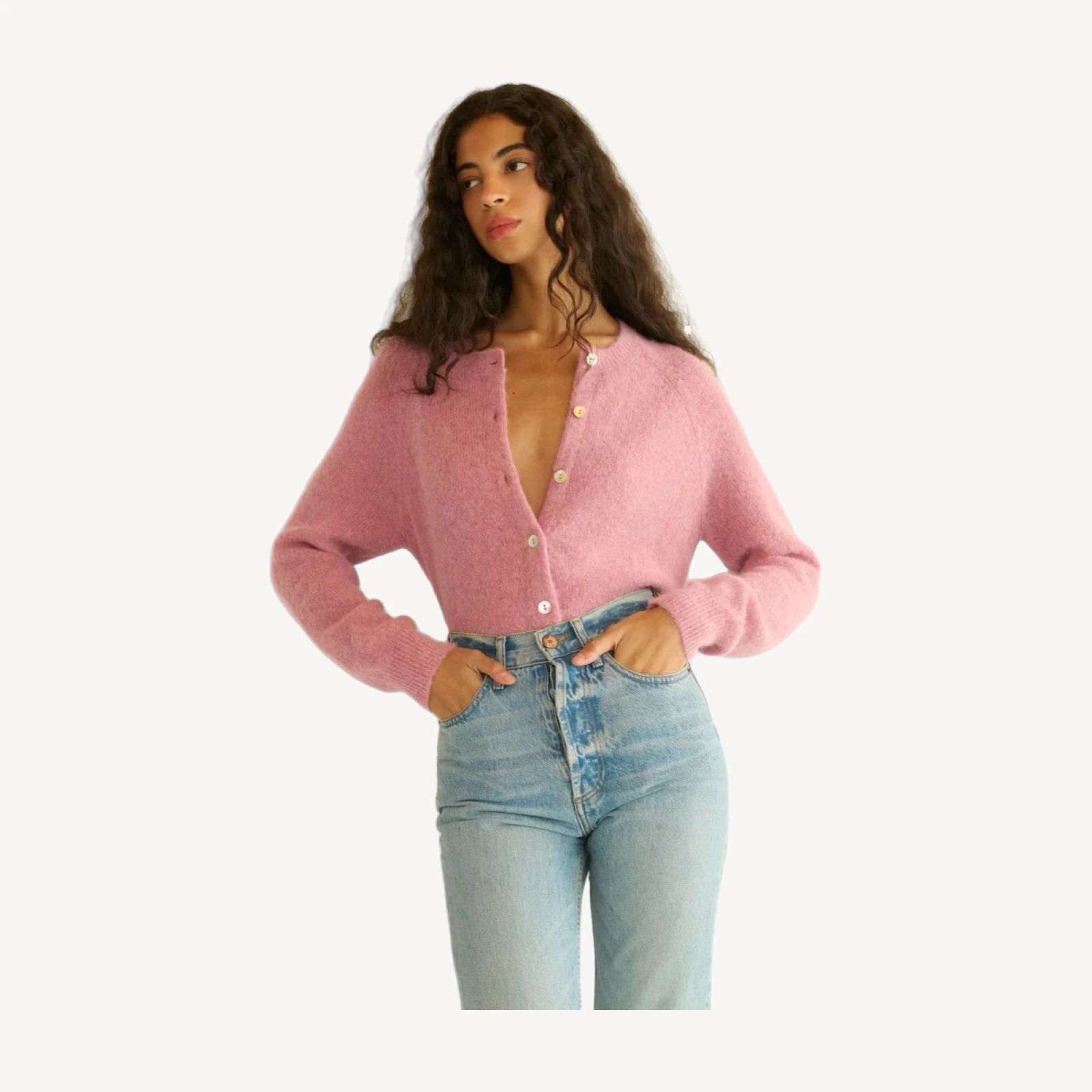 PETRA CARDIGAN -- ROSEBUD
