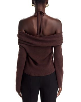 Simkhai Cambria Wool and Cashmere Off-the-Shoulder Top