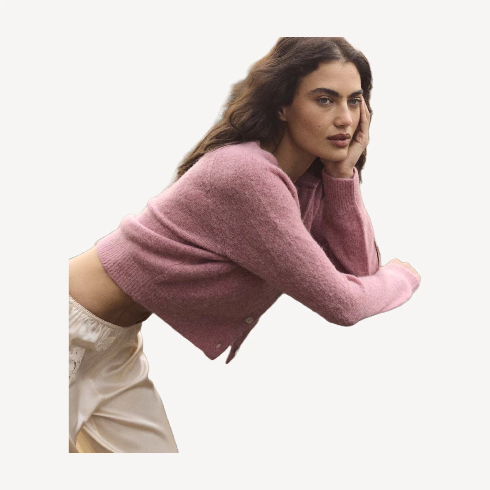 PETRA CARDIGAN -- ROSEBUD