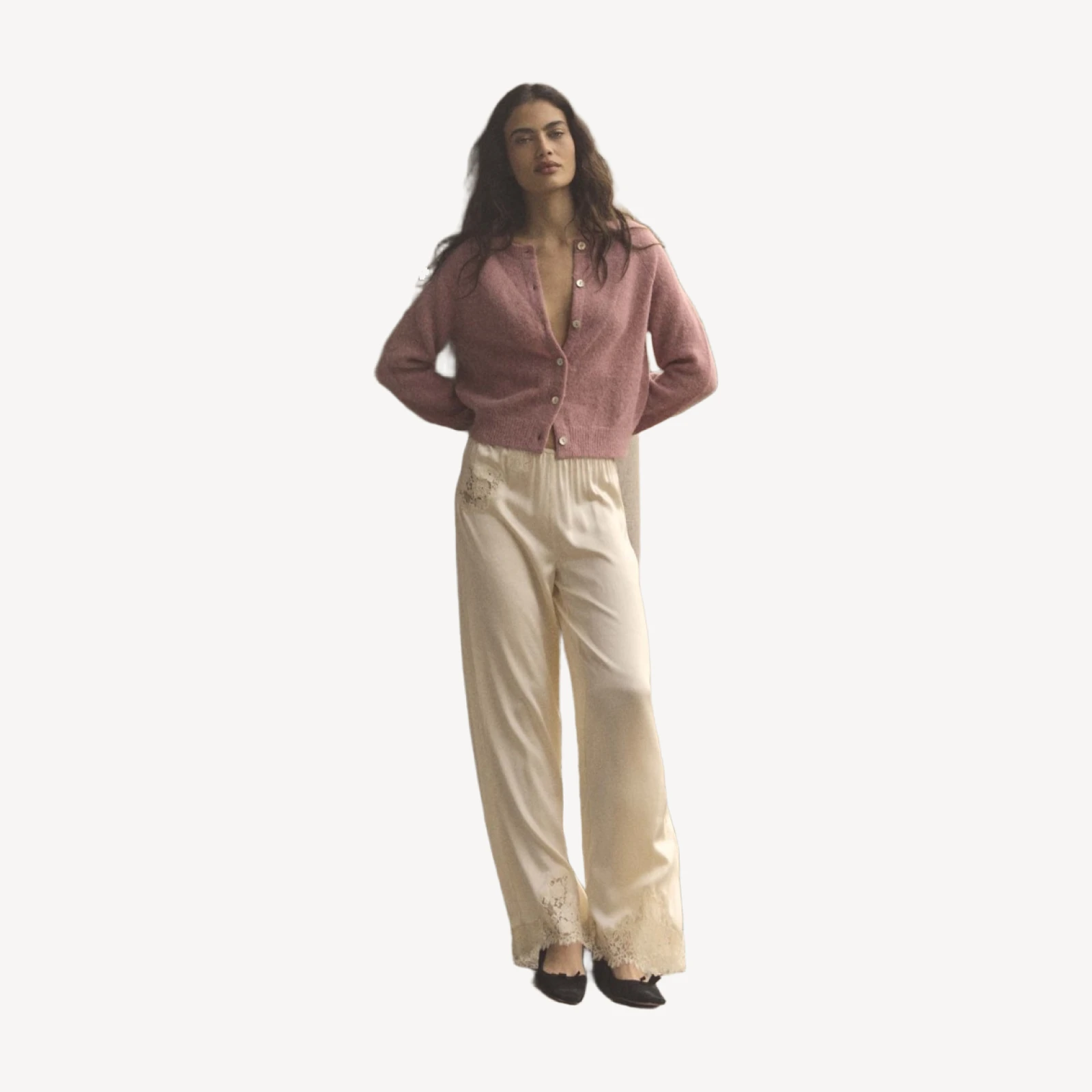 PETRA CARDIGAN -- ROSEBUD