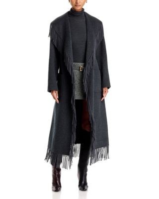 Simkhai Carrie Fringe Robe Coat