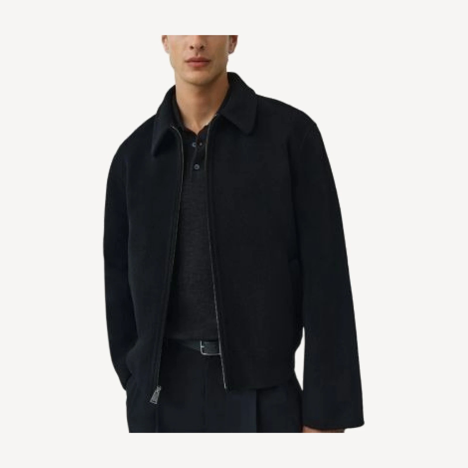 Simkhai Quinn Zip Front Wool & Cashmere Jacket