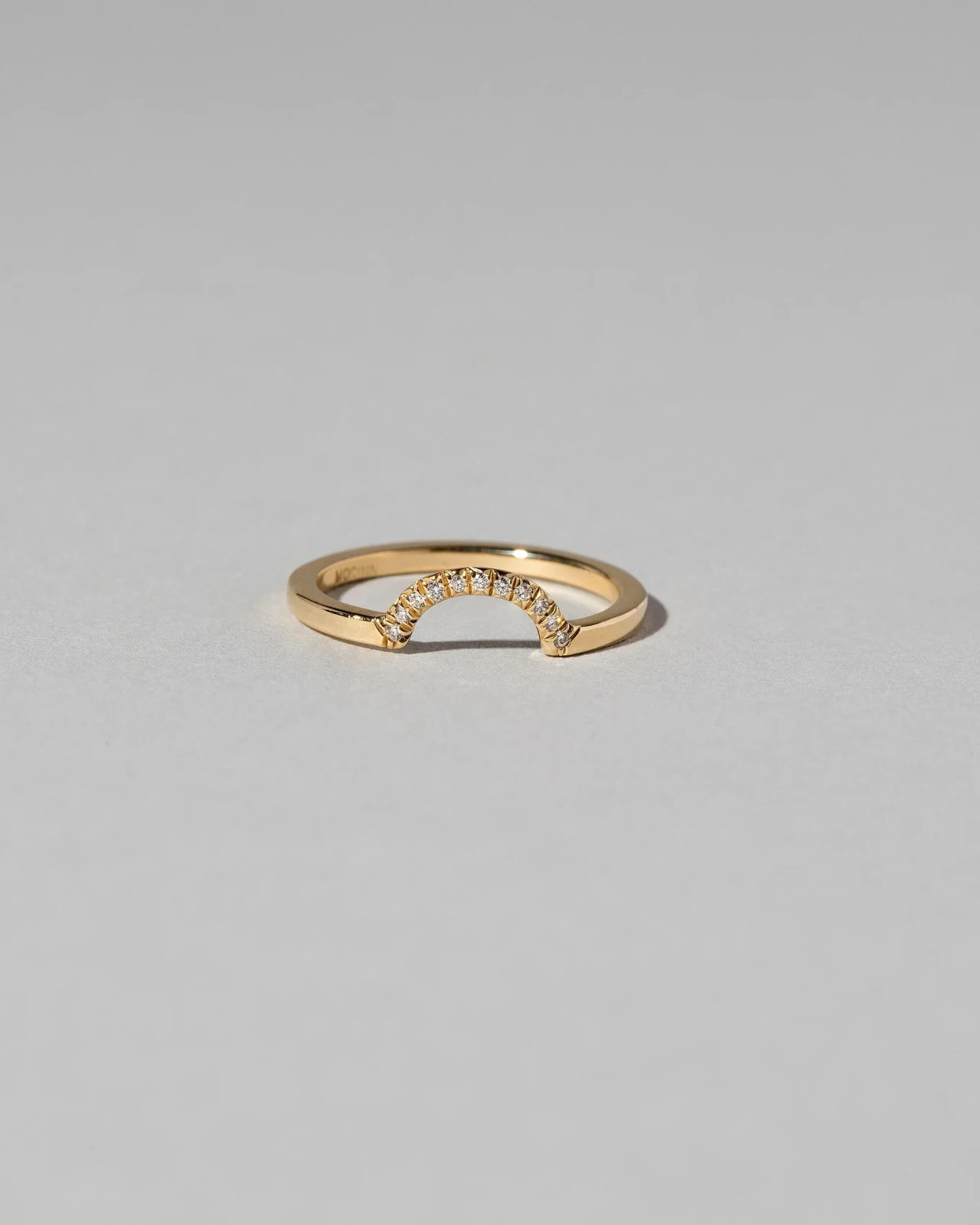 Mini Half Hoop Band - Pavé