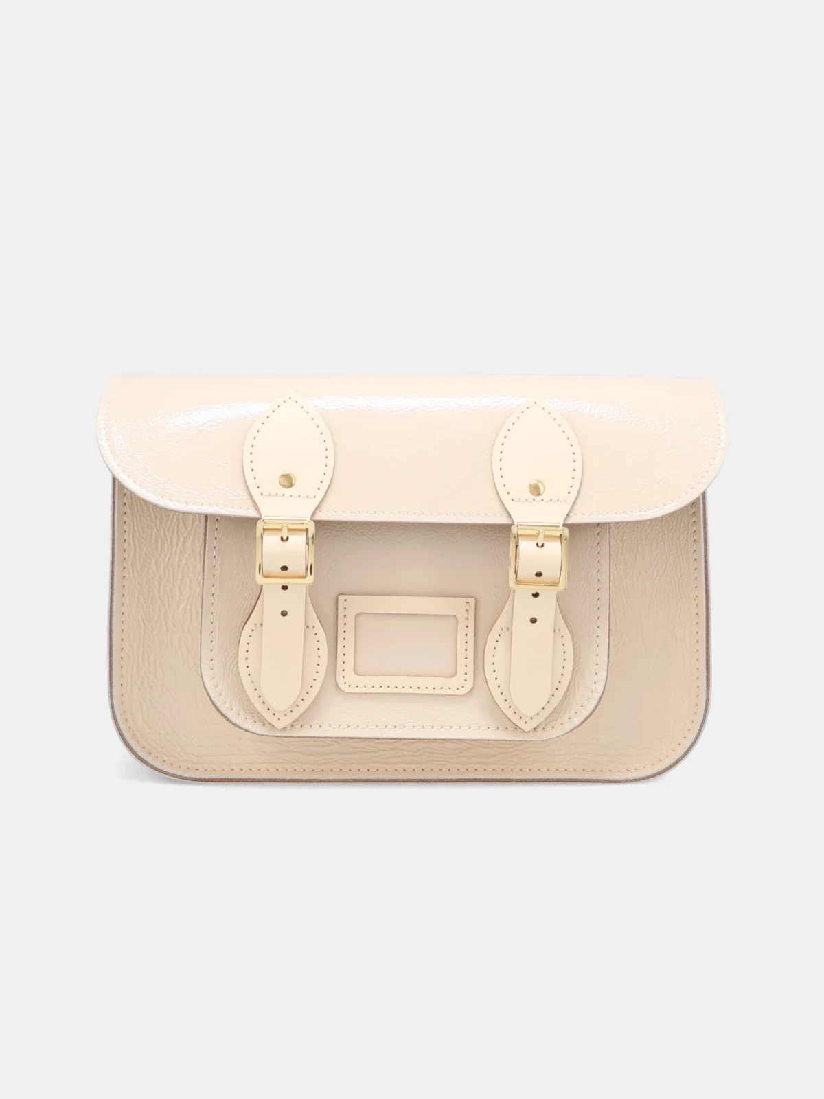 The 11 Inch Satchel - Vanilla Patent