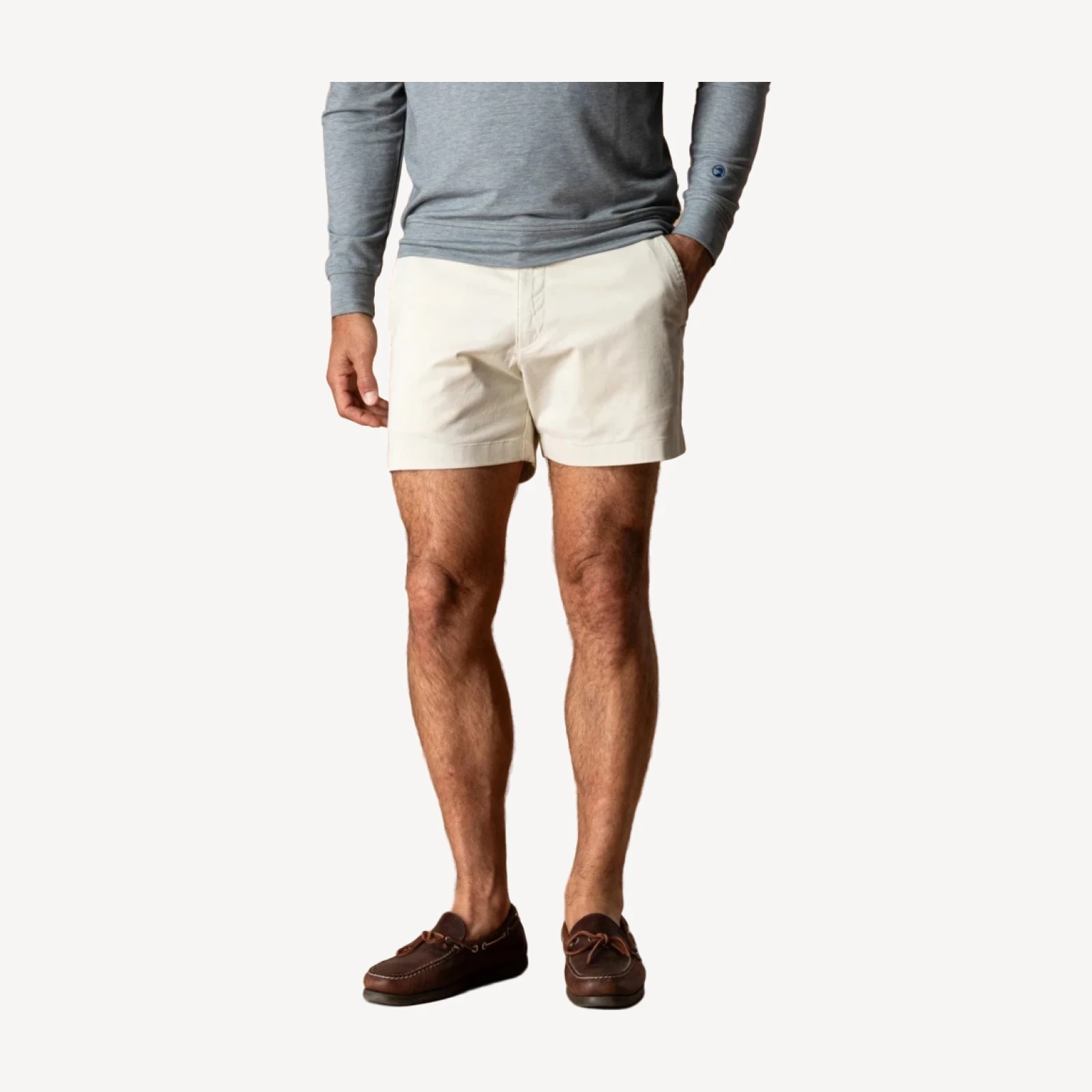 5" Gold School Chino Short - Stone