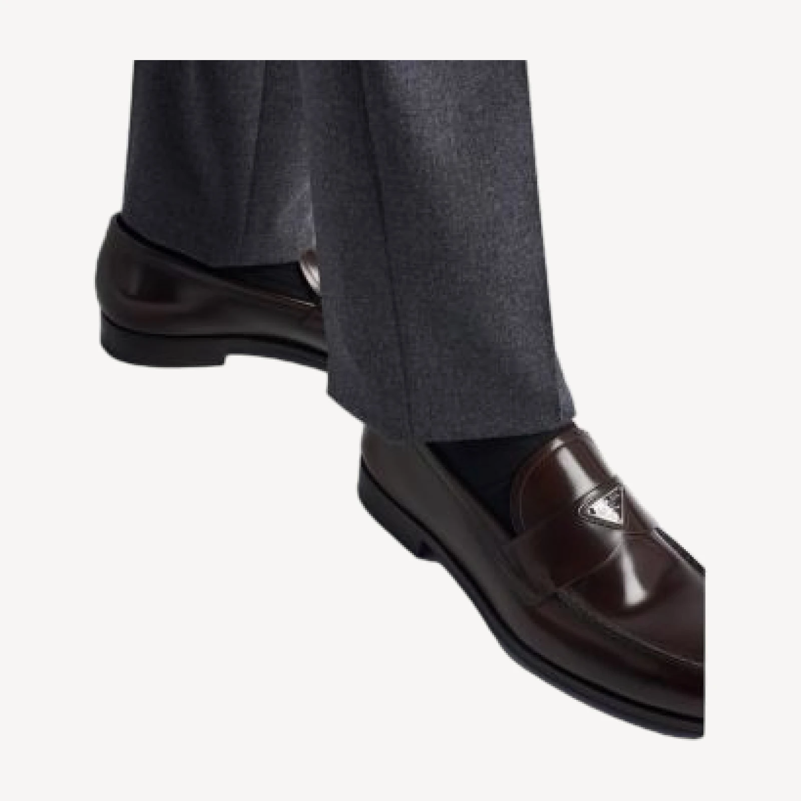 Prada Men's Brushed Leather Loafers