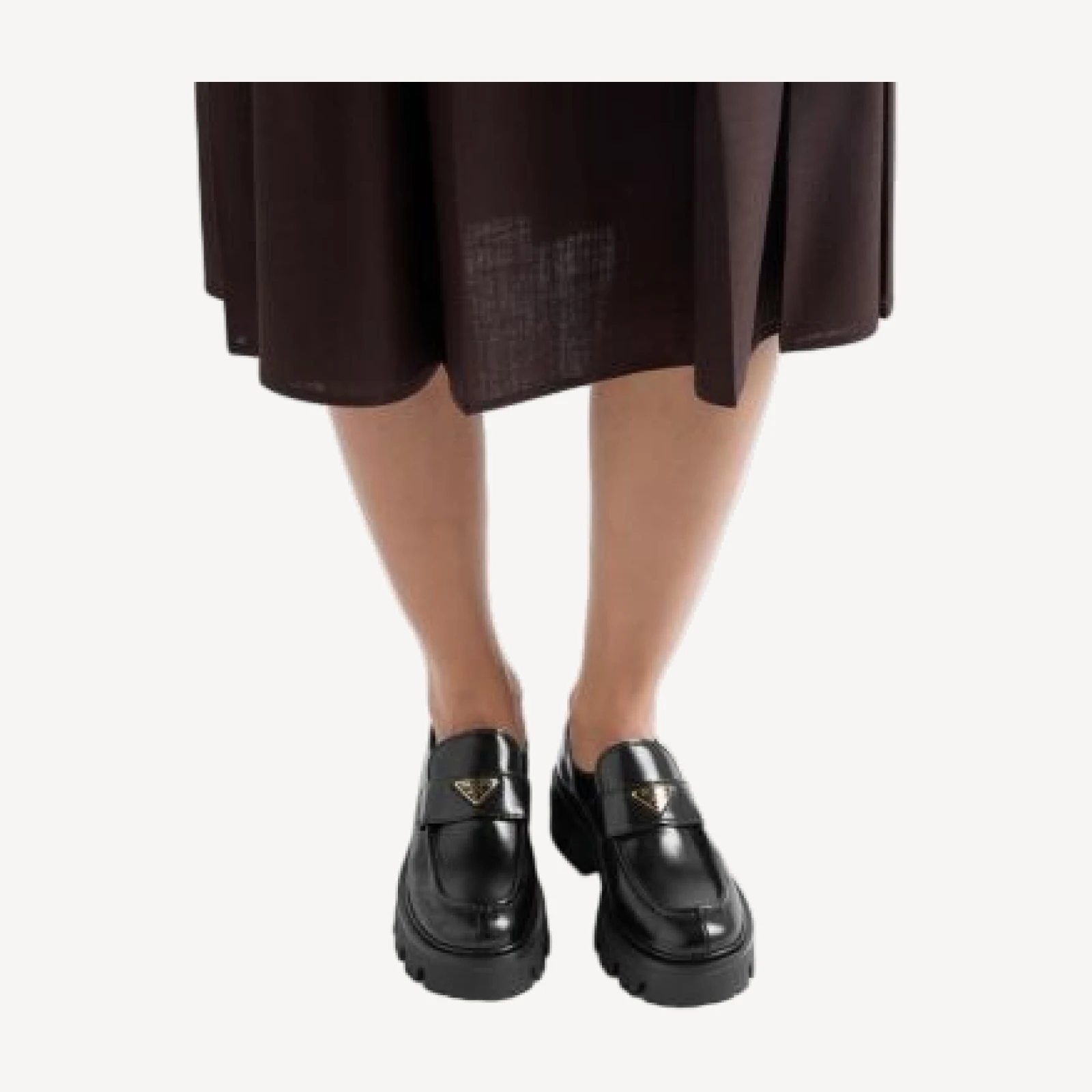 Prada Women's Brushed Leather Loafers