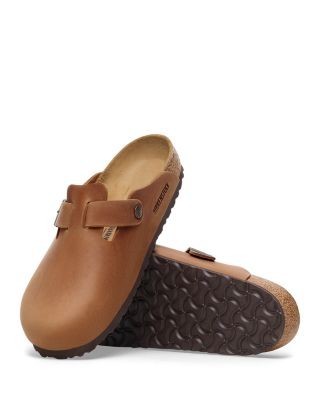 Birkenstock Men's Boston Clogs in Cognac