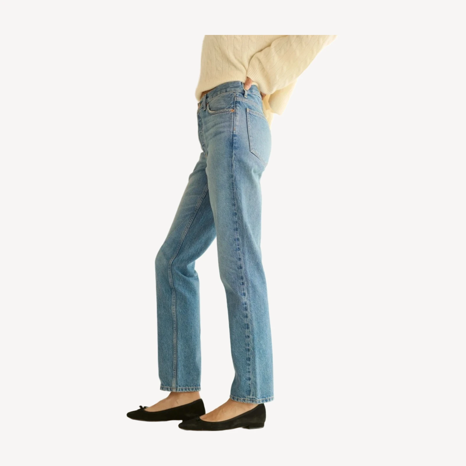 DIANA MID RISE JEAN -- MARVILLE WASH