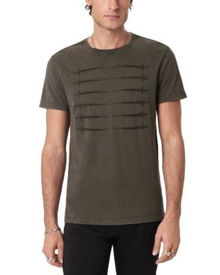 John Varvatos Embroidered Sword Graphic T-Shirt