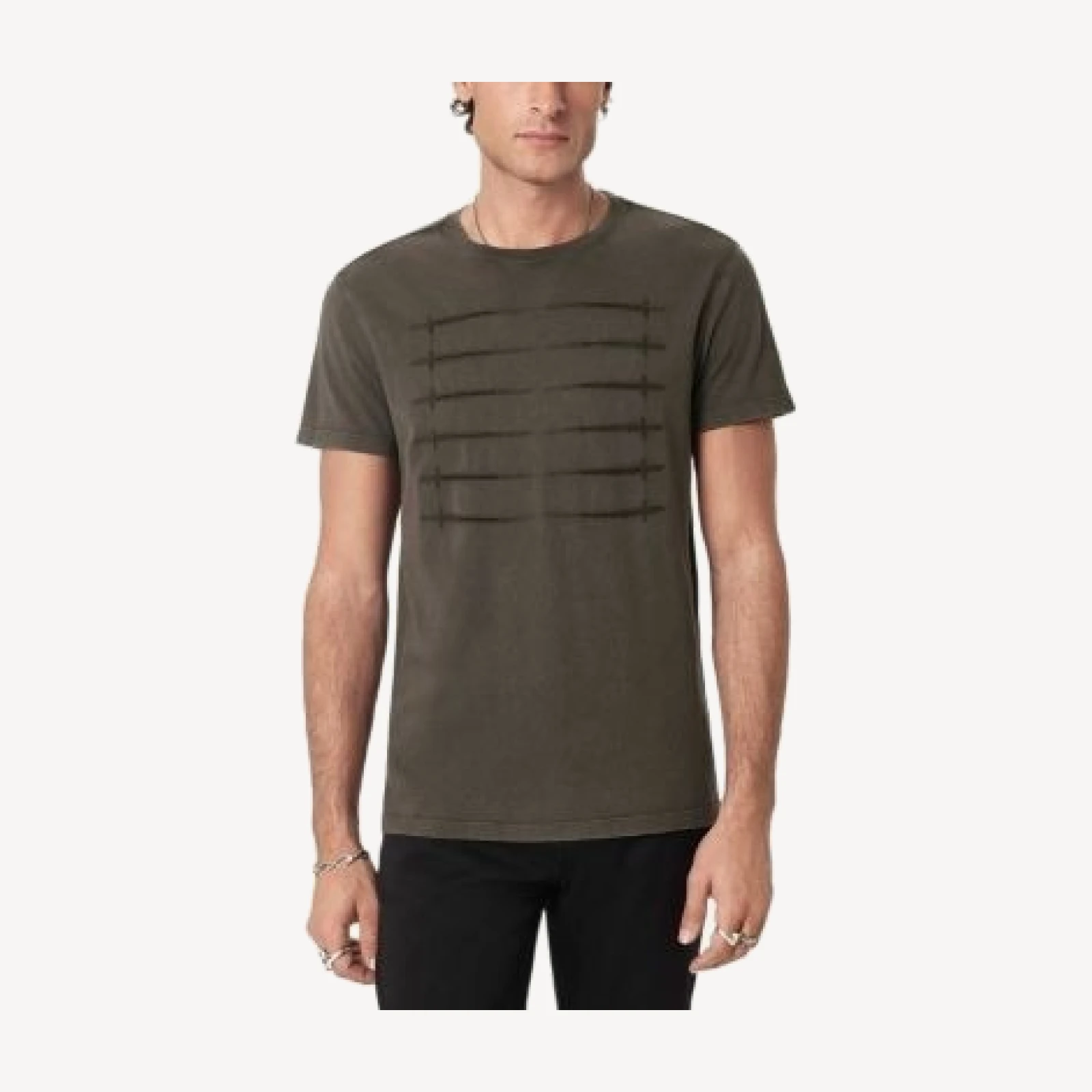 John Varvatos Embroidered Sword Graphic T-Shirt
