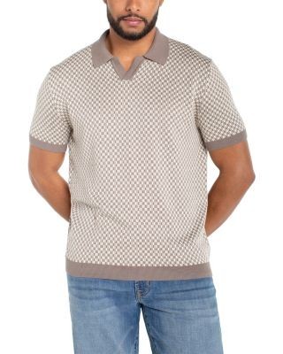 Liverpool Los Angeles Short Sleeve Johnny Collar Sweater Shirt