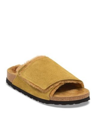 Birkenstock Men's Solana Suede Shearling Lined Slides