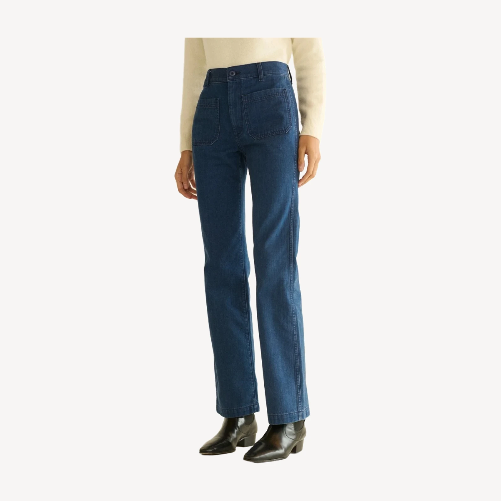 MARITIME MID RISE JEAN -- SIRENES WASH