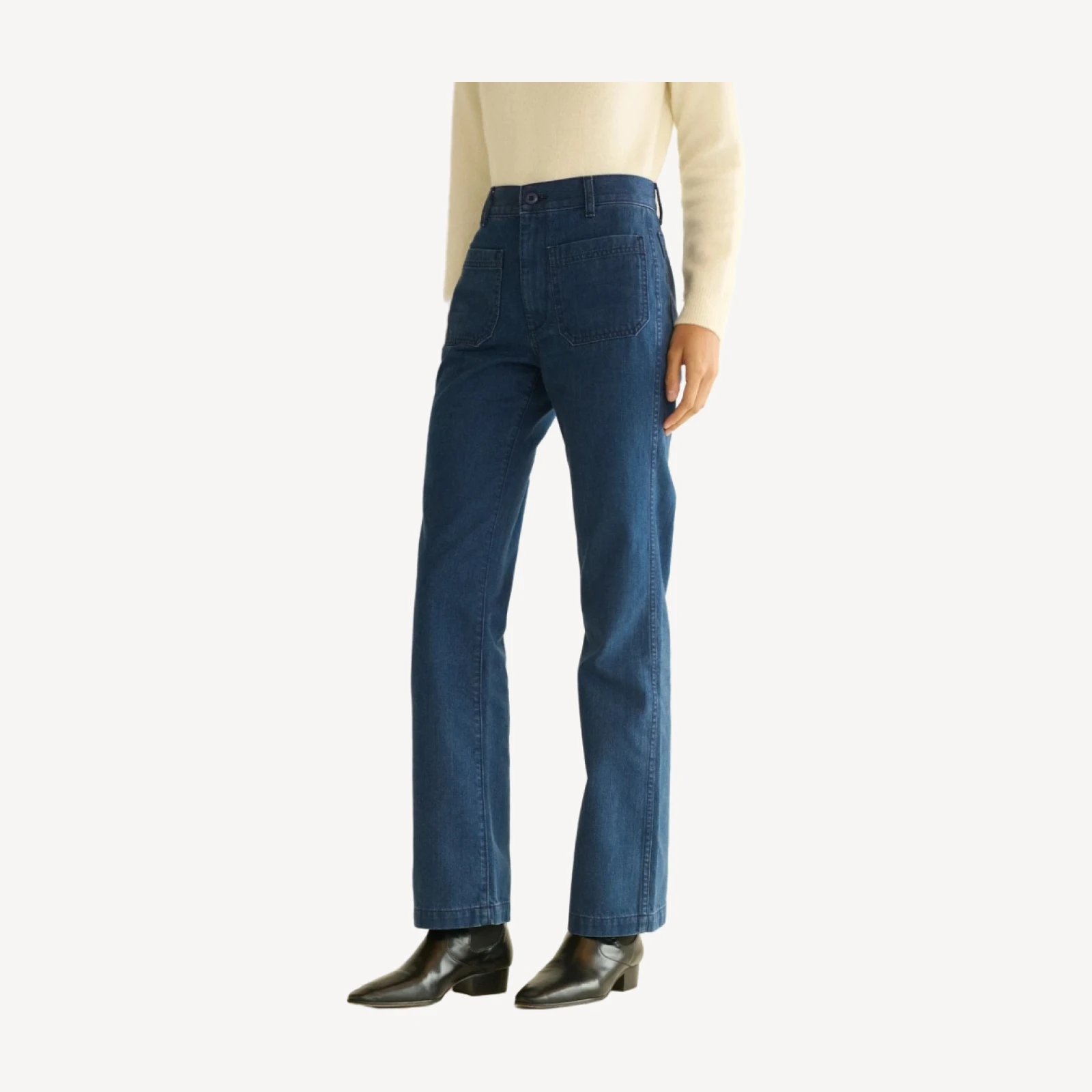 MARITIME MID RISE JEAN -- SIRENES WASH
